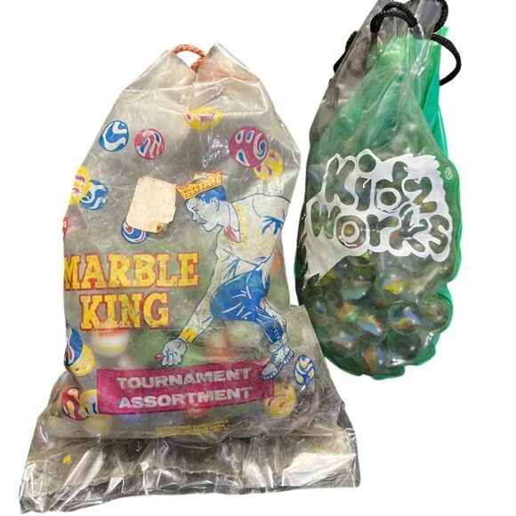 marbles vintage lot assortment of different types and colors 200 marble Pieces - Picture 10 of 15